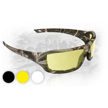 SAS SAFETY SAS Safety SAS-5550-03 Camo Safety Glasses with Yellow Lens; Dry Forest SAS-5550-03